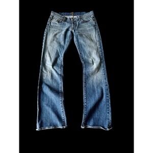 Seven For All Mankind Bootcut Jeans Women 28 Vtg Style Y2K Low Rise USA Flaws